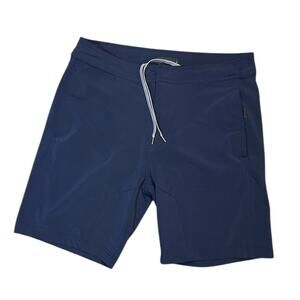 Onia Shorts Mens Size 31 Blue 7.5” Inseam Hybrid Stretch Performance Drawstring
